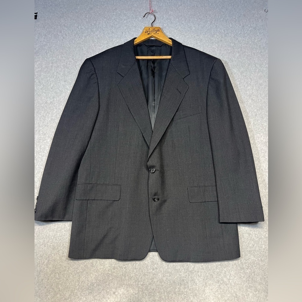 Hickey Freeman Blazer Mens 46 Grey Wool Sports Coat
